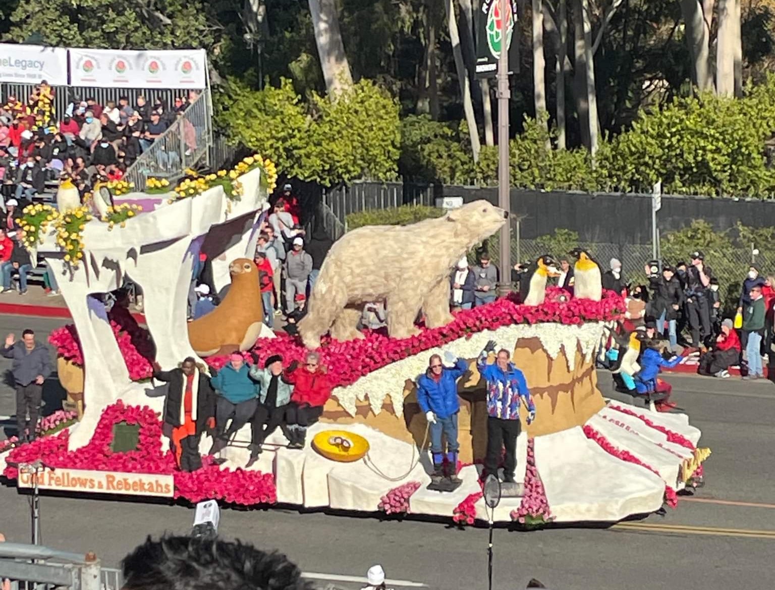 The IOOF has a history dating back to 1908 of Floats highlighted by the Rose Bowl Parade of Roses